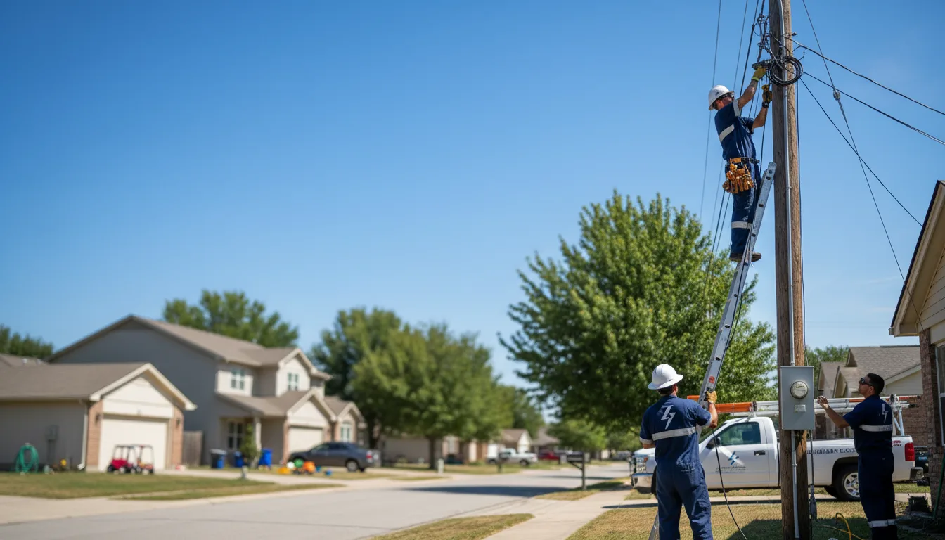 Residential electrician providing installation services in Downey, ID